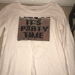 Long sleeve girls color changing